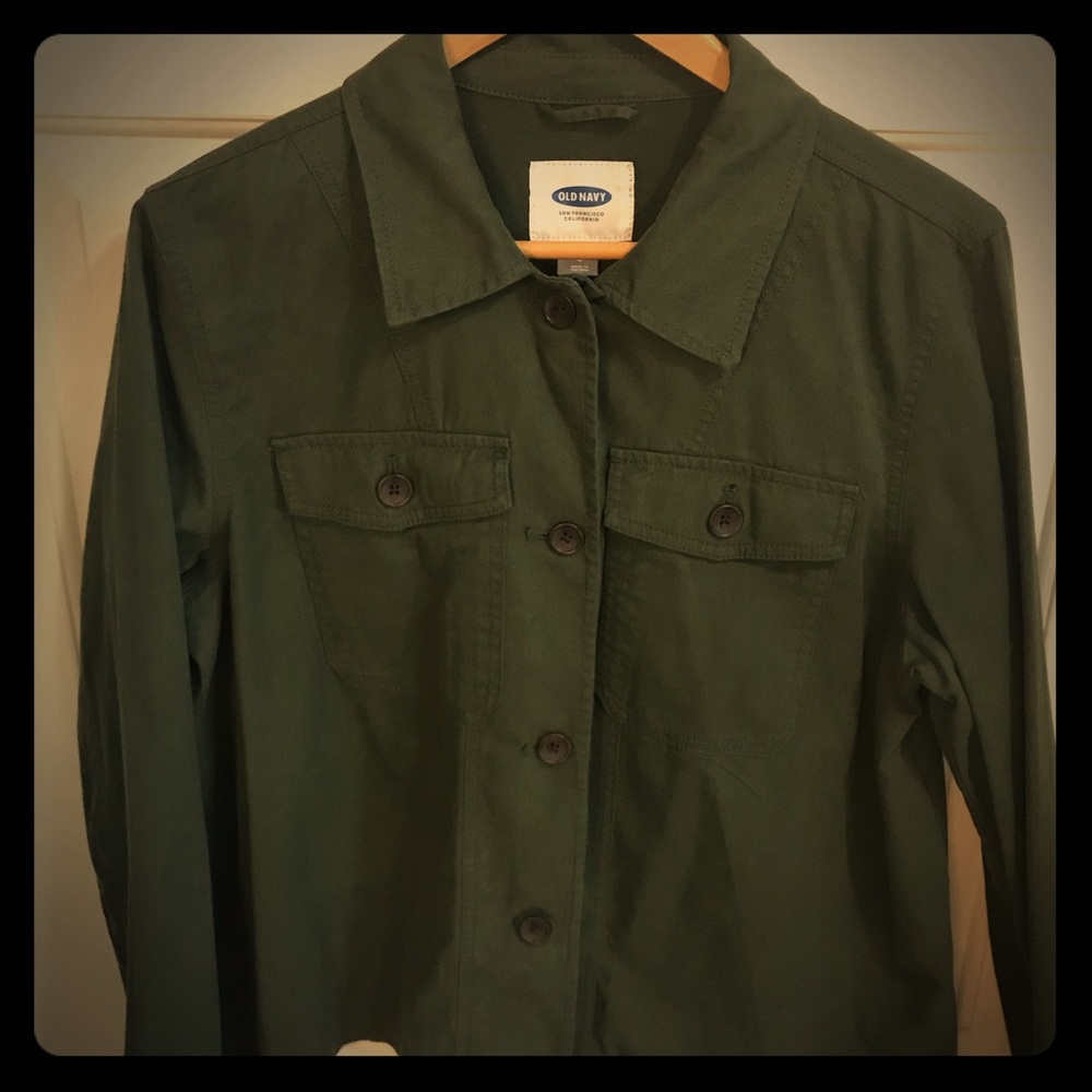 Green Jacket -Old Navy San Francisco California